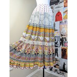 Bohemian Pattern Maxi Skirt